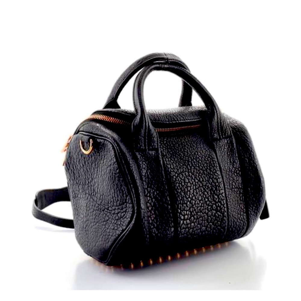 Alexander Wang Rockie Leather Black Satchel